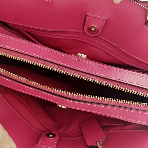 Coach Signature Brown and Pink Handbag - Picture 8 of 9